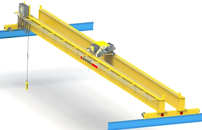 Single girder crane supplied by Wellguard in Qatar