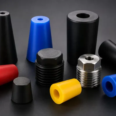 taper plugs and caps in various sizes, designed for sealing pipes
